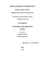 Konspekts 'Neatkarīgas valsts atjaunošana Latvijā', 1.