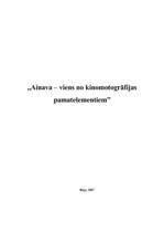 Referāts 'Ainava – viens no kinematogrāfijas pamatelementiem', 1.