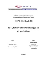 Diplomdarbs 'SIA "Sakret" attīstības stratēģija un tās novērtējums', 1.