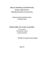 Konspekts 'Grāmatvedība, tās nozīme un prasības', 1.