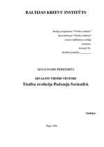 Referāts 'Tiesību evolūcija Padomju Savienībā ', 1.