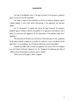 Diplomdarbs 'Pagaidu aizsardzības pret vardarbību tiesiskais regulējums un tā problēmas', 4.