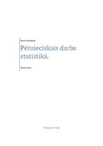 Konspekts 'Pētnieciskais darbs statistikā', 1.