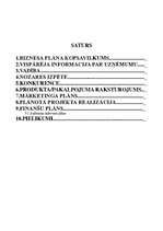 Biznesa plāns 'SIA "Konditoreja"', 2.