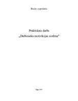 Referāts 'Darbinieku motivācijas sistēma', 1.