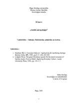 Konspekts 'Patērniecība, sabiedrība un kultūra', 1.