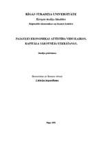 Konspekts 'Pasaules ekonomikas attīstība viduslaikos. Kapitāla sākotnējā uzkrāšanās', 1.