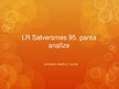Prezentācija 'Latvijas Republikas Satversmes 95.panta analīze', 1.