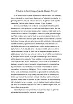 Eseja 'Antuāna de Sent-Ekziperī darbs "Mazais Princis"', 1.