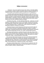 Eseja 'Itālijas renesanse', 1.