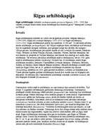 Konspekts 'Rīgas arhibīskapija', 1.