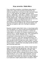 Eseja '20.gadsimta personība Ādolfs Hitlers', 1.