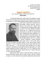 Referāts 'Augusta Saulieša biogrāfija un literārā daiļrade', 1.