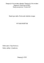 Konspekts 'Vitālie rādītāji', 1.