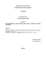 Konspekts 'Ievads komunikācijas teorijās', 3.