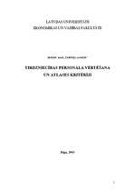 Referāts 'Personāla atlase', 1.