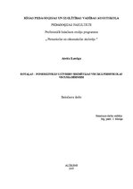 Diplomdarbs 'Rotaļas - fonemātiskās uztveres sekmētājas vecākā pirmsskolas vecuma bērniem', 1.