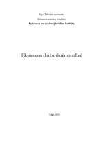 Konspekts 'Sistēmanalīze', 1.