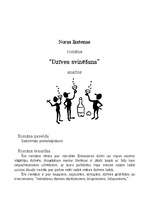 Eseja 'Noras Ikstenas romāna “Dzīves svinēšana” analīze', 1.