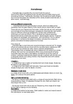 Konspekts 'Aromatherapy', 1.