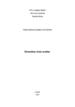 Konspekts 'Dinamikas rindu analīze', 1.
