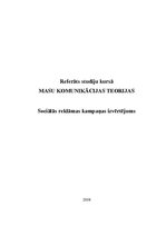 Referāts 'Sociālās reklāmas kampaņas izvērtējums', 1.