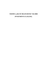 Konspekts 'Viesnīca "Baltic Beach Hotel" - SIA "BBH Investments"', 1.
