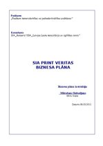 Biznesa plāns 'SIA Print Veritas biznesa plāns', 1.