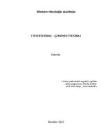 Referāts 'Civiltiesības - Ģimenes tiesības', 1.