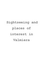 Referāts 'Sightseeing and Places of Interest in Valmiera', 1.