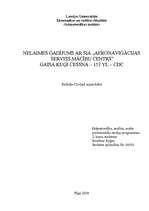 Referāts 'Nelaimes gadījums ar SIA "Aeronavigācijas serviss. Mācību centrs" gaisa kuģi "Ce', 1.