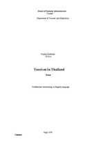 Referāts 'Tourism in Thailand', 1.
