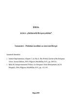 Konspekts 'Politiskie konflikti un intereses Eiropā', 1.