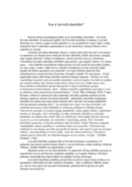 Eseja 'Kas ir latviskā identitāte?', 1.