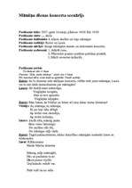 Konspekts 'Māmiņu dienas koncerta scenārijs', 1.