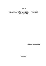Referāts 'Indoeiropiešu kultūra', 1.