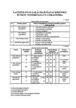 Konspekts 'Ražošanas kritisko punktu noteikšana un uzraudzība', 1.