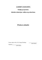 Prakses atskaite 'Ogres novada Bērnu un jauniešu centrs', 1.