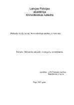 Referāts 'Sērijveida seksuālo noziegumu izmeklēšana', 1.
