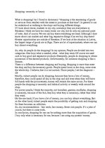 Eseja 'Shopping - Necessity or Luxury', 1.