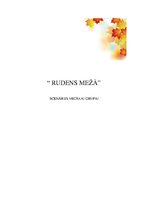Konspekts 'Rudens mežā', 1.