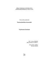Referāts 'Uzņēmuma izmaksas', 1.