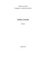 Eseja 'Veiklības un lokanības attīstīšana pirmsskolā', 1.