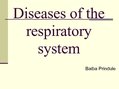 Prezentācija 'Diseases of the Respiratory System', 1.