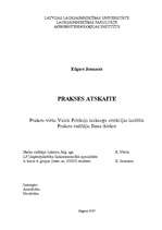 Prakses atskaite 'Prakses atskaite Valsts Priekuļu laukaugu selekcijas institūtā', 1.