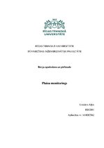 Konspekts 'Plaisu monitorings', 1.