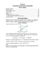 Konspekts 'Visual Basic pielietojums matemātikā', 1.