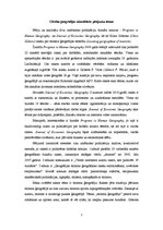 Eseja 'Cilvēka ģeogrāfijas aktuālākās pētījumu tēmas', 1.