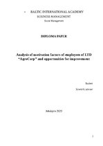 Diplomdarbs 'SIA ,,AgroCorp" darbinieku motivācijas faktoru analīze un pilnveidošanas iespēja', 2.