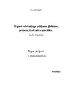 Konspekts 'Tirgus/mārketinga pētījuma jēdziens, process, tā dizaina specifika', 1.